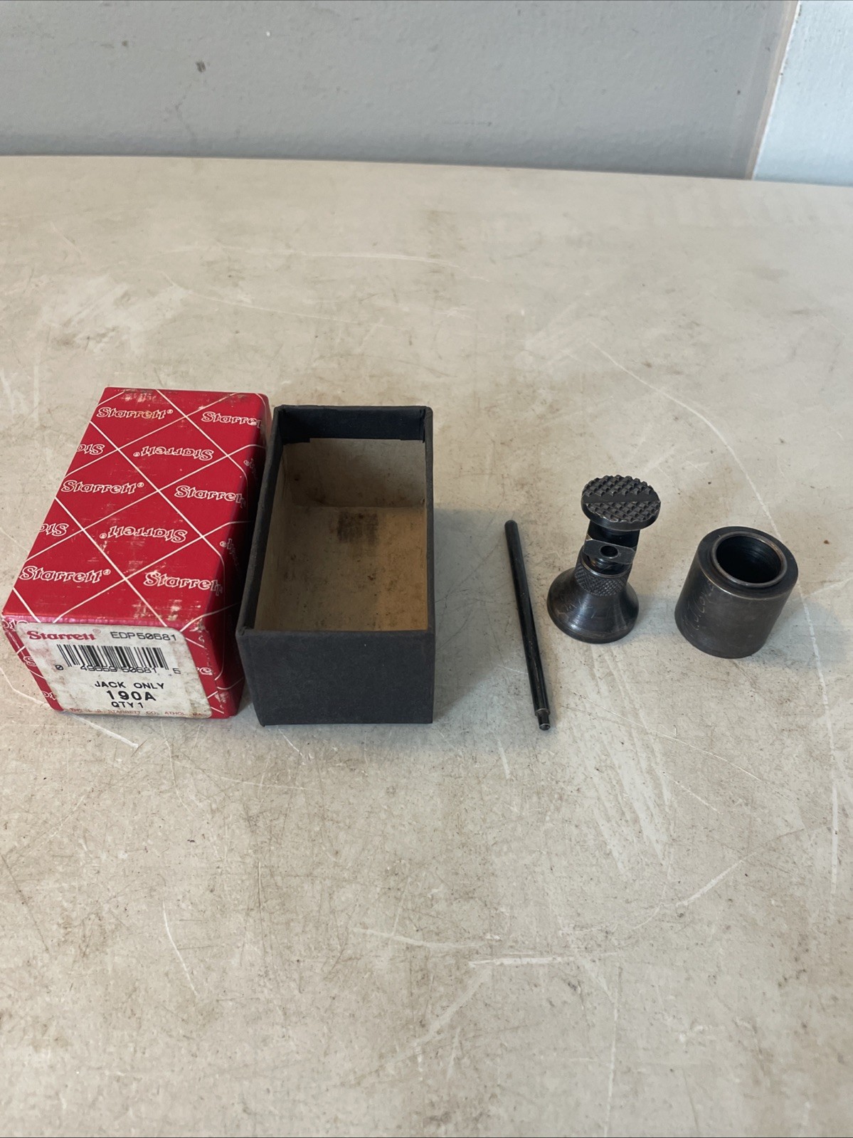 Starrett Machinist Jack Screw 190A Setup Work Holding Tool W/ 1” Extension