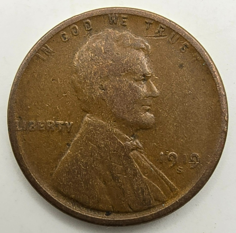 1919 S Lincoln Wheat Cent F/VF As Shown You Grade It! Penny Type Coin Free Ship!