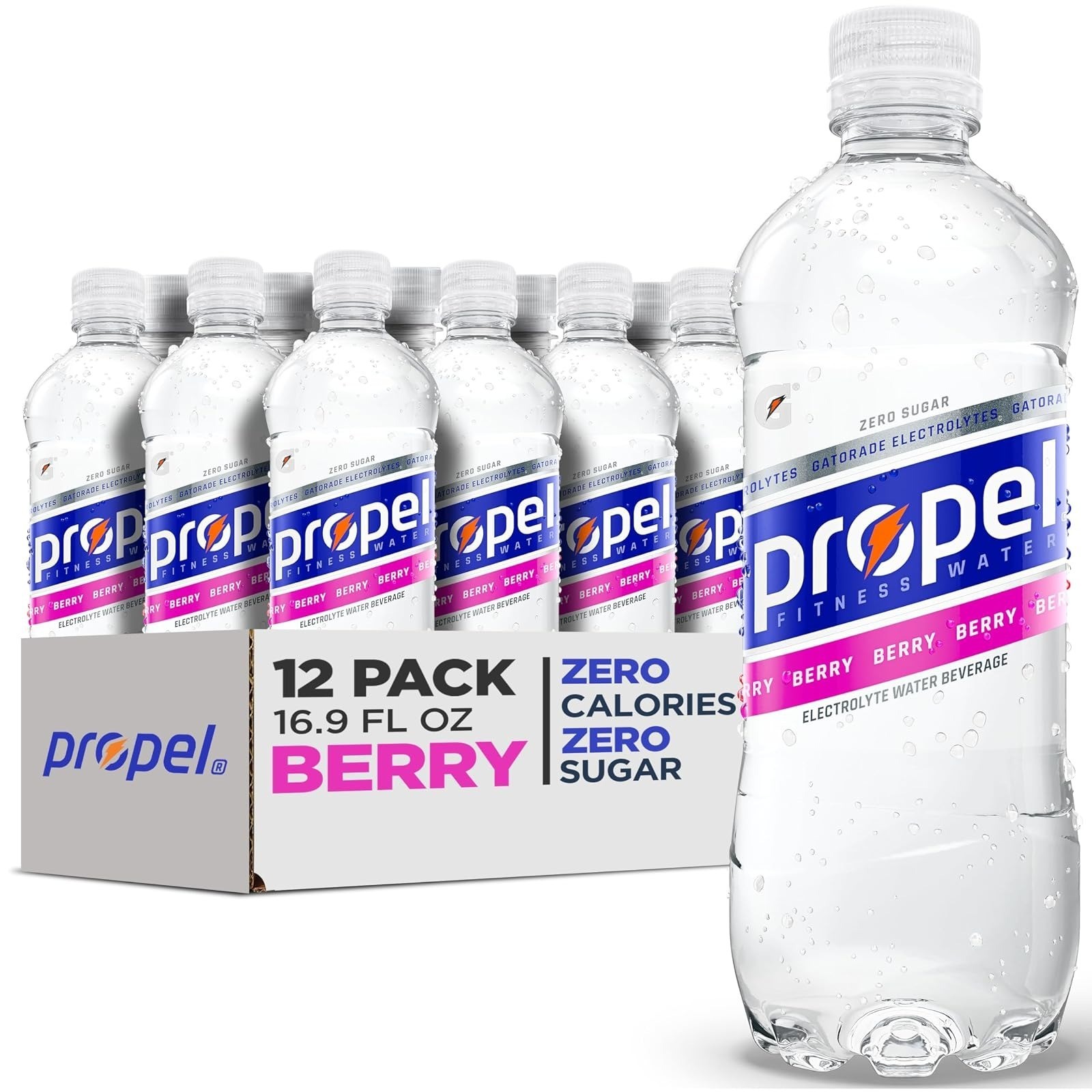 Propel Electrolyte Watermelon Water 16.9 fl oz 12 Pack Zero Sugar