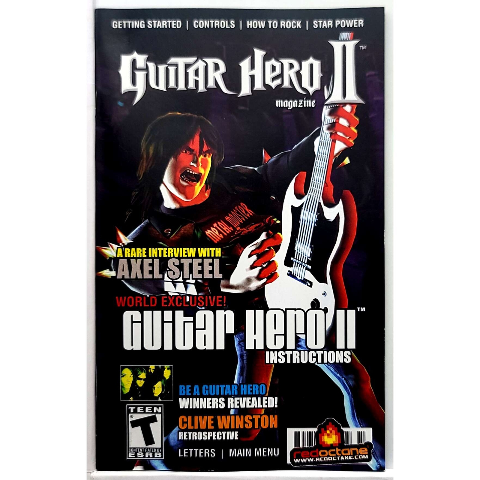 (Manual Only) Guitar Hero II Sony Playstation 2 Excellent Original