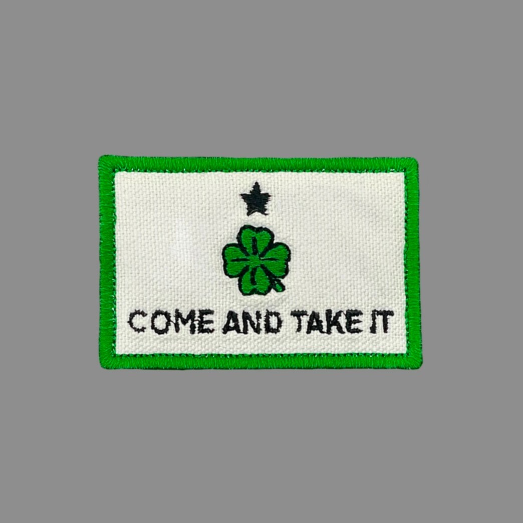 St. Patrick's Day Tactical Patch, Irish Come And take It Morale patch.