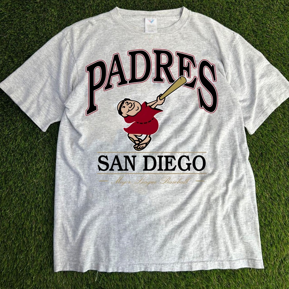 SAN DIEGO PADRES baseball graphic ash color shirt unisex men women KV20537
