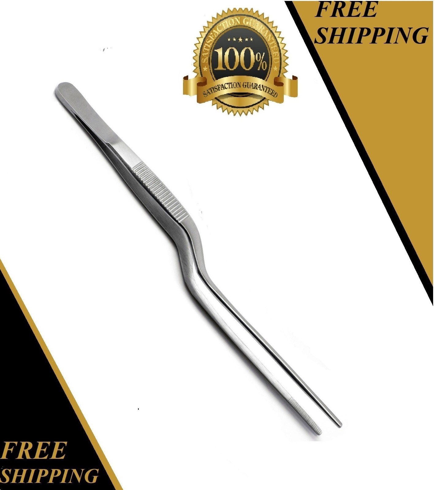 Medical Dressing Adson Bayonet Forceps 16cm Serrated Tweezer Instruments