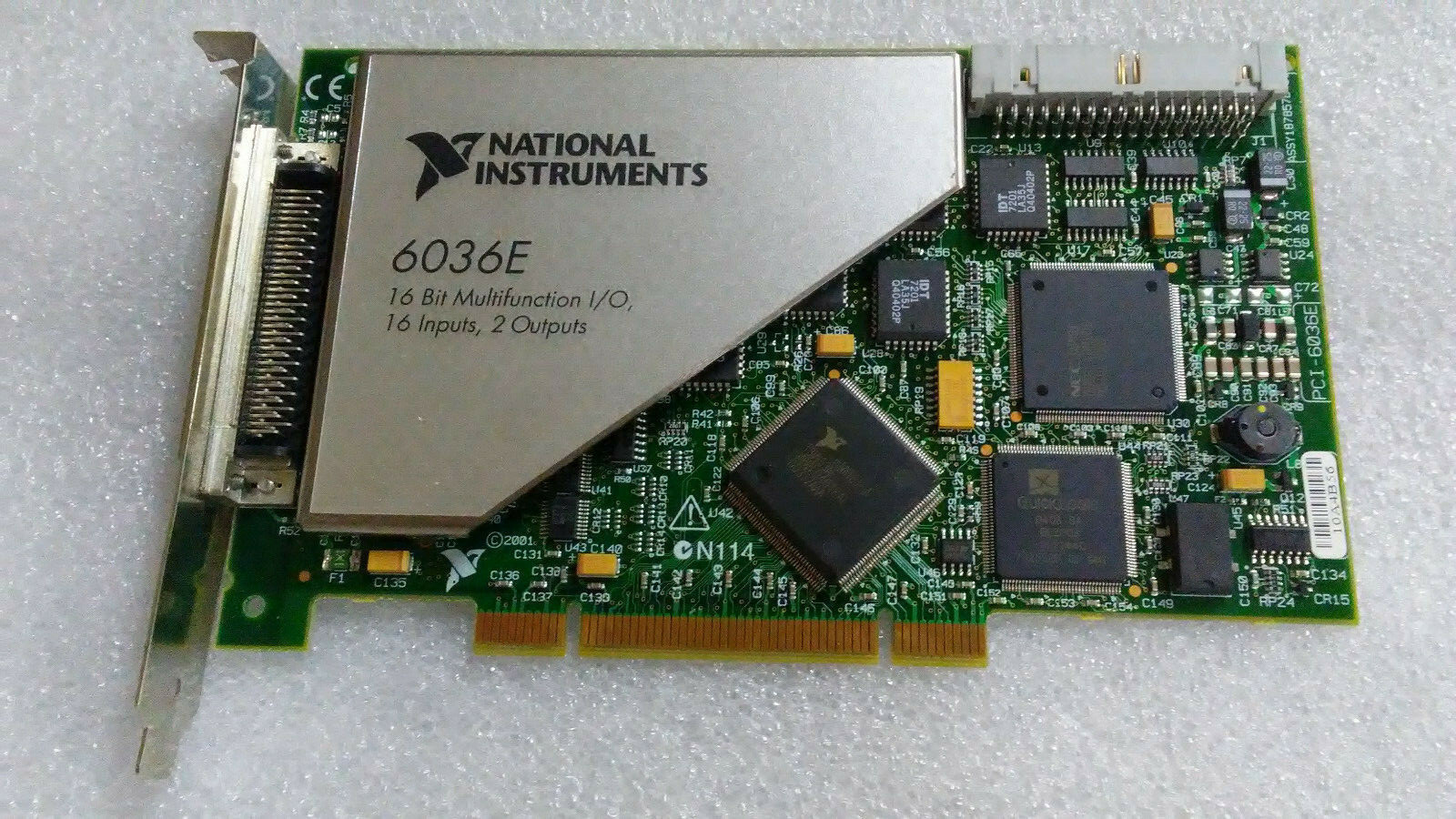 National Instruments NI PCI 6036E 16 Bit Multifunction I/O DAQ Card