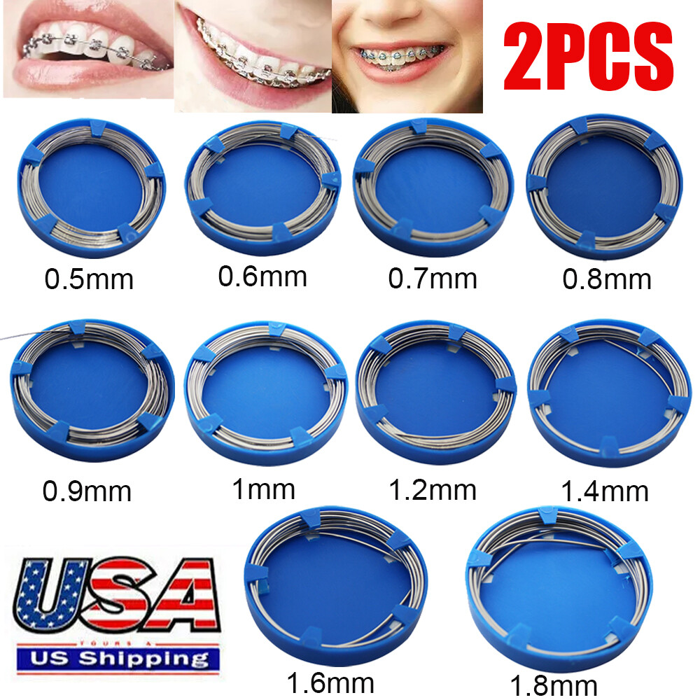 2PC Stainless Steel Wire 0.5-1.8mm Dental Orthodontic Surgical Instruments Wires