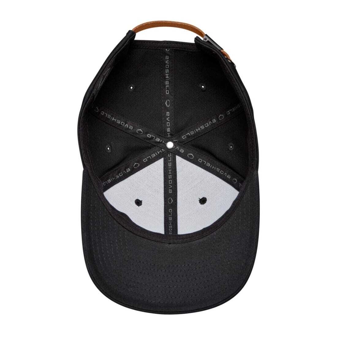 Evoshield Mocha Leather Patch Loopback Black Hat