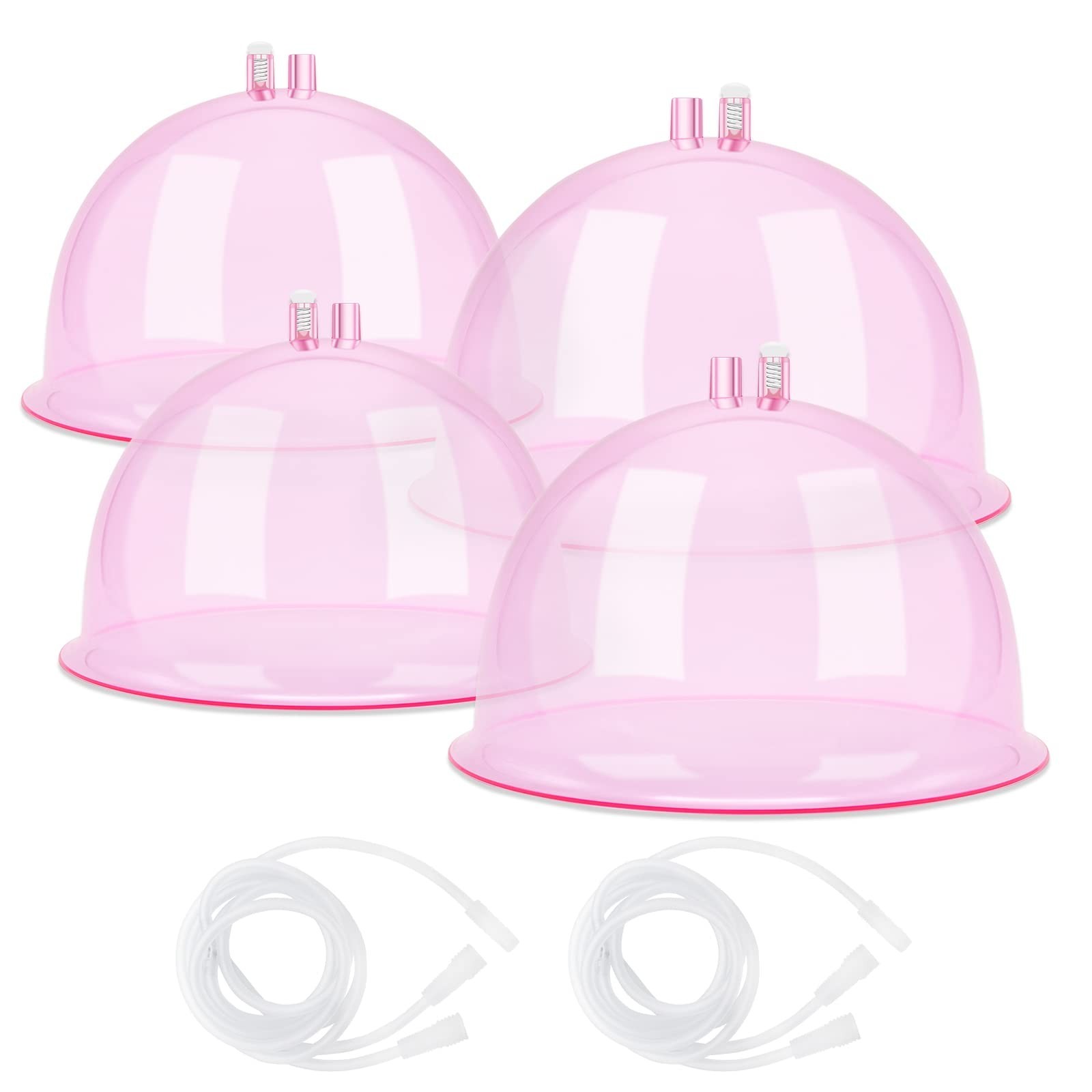 ZILAMPU Buttock Vacuum Therapy Cups,180MM+210MM XL Butt Shape Suction Cups Di...