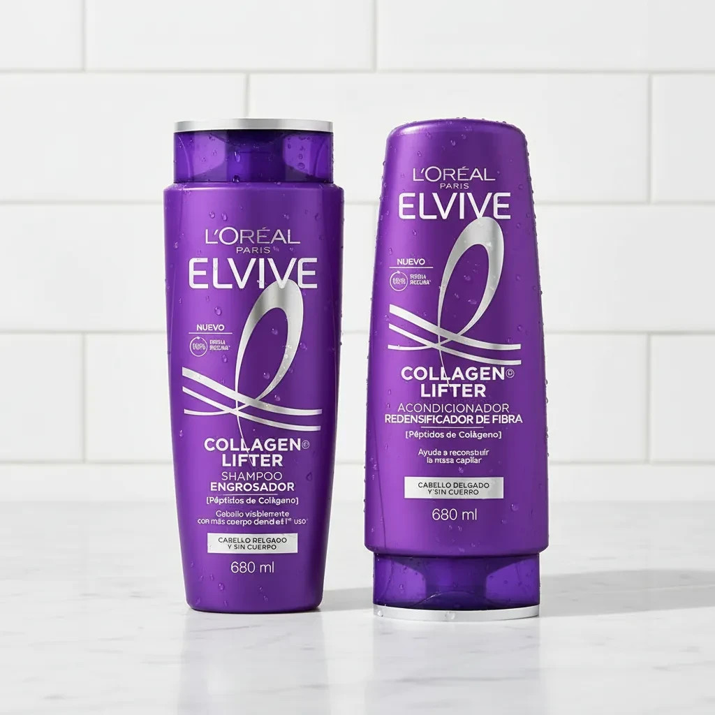 Elvive 2pk  Shampoo Y Acodicionador  Loreal Colágeno 680ml each