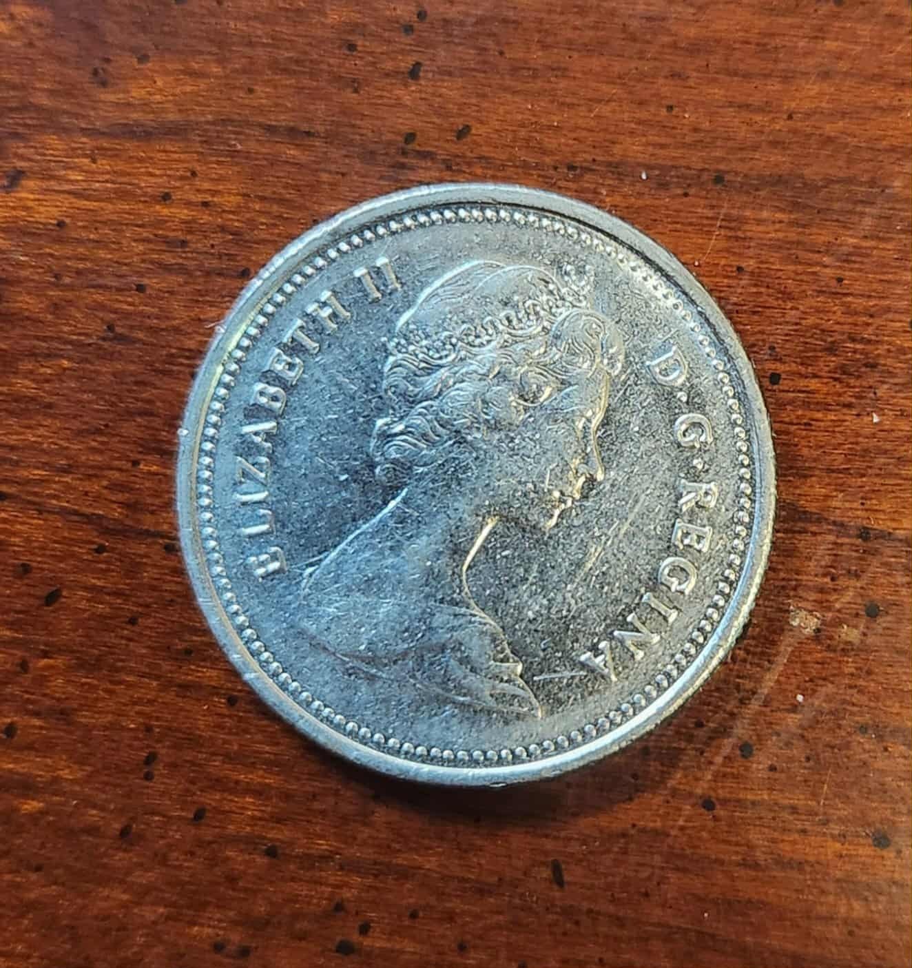 Canada 25 Cents Coin 1982 Queen Elizabeth II
