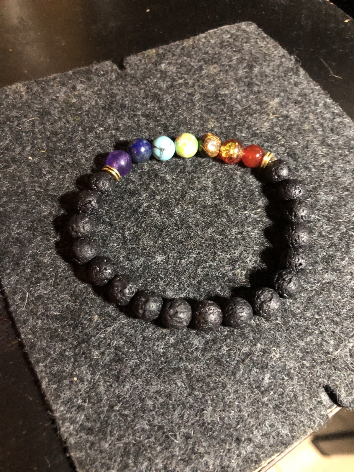 Unisex 3 Nadis & 7 Chakra Natural Gem stone Healing Yoga Meditation bracelet