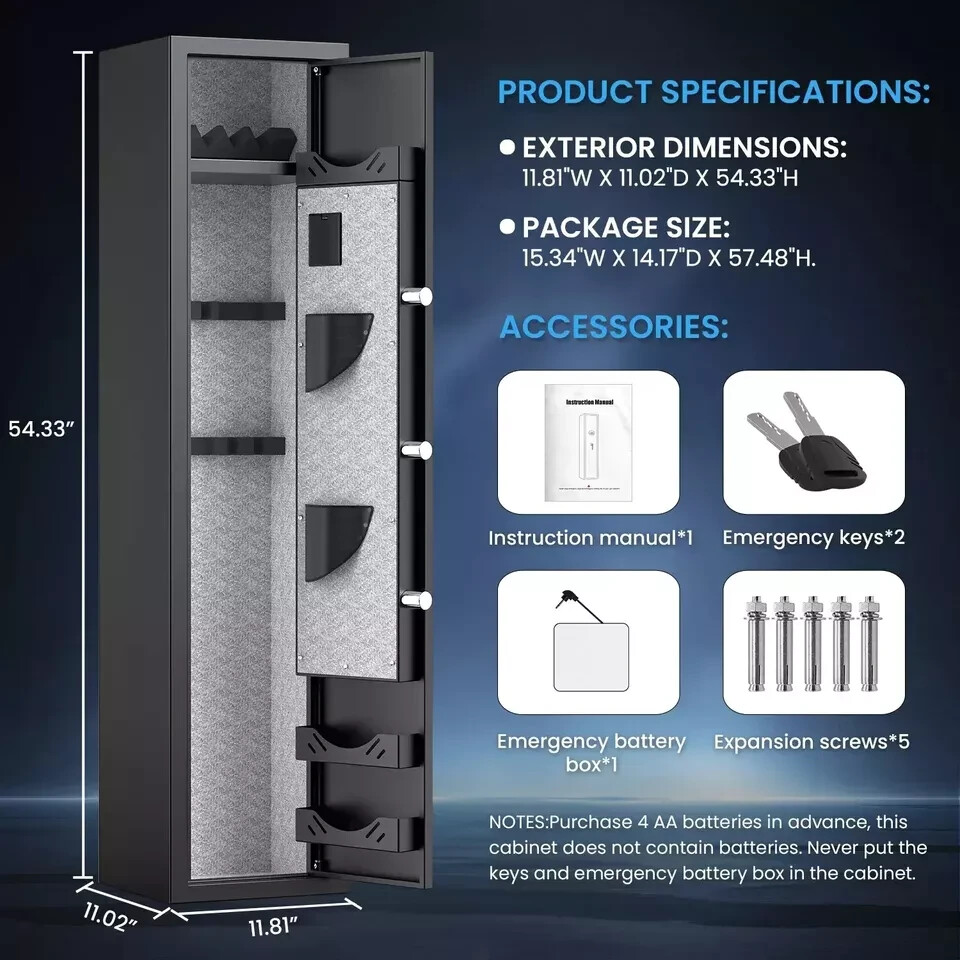Fireproof Waterproof Gun Safe, Digital Quick Access - Brand New, Free Shipping