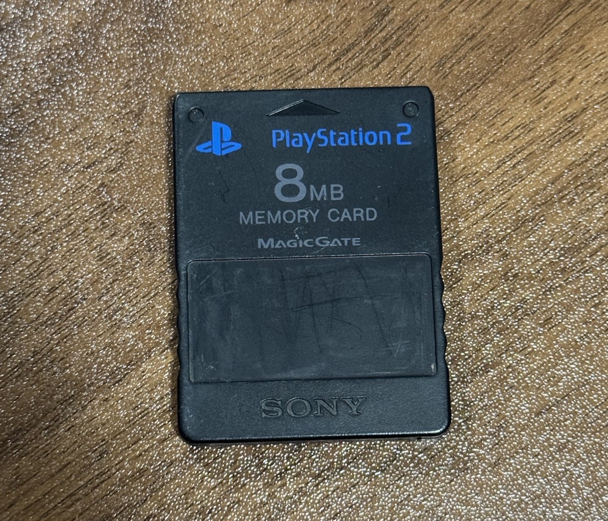 Sony PlayStation 2 8MB Memory Card - Black - SCPH-10020