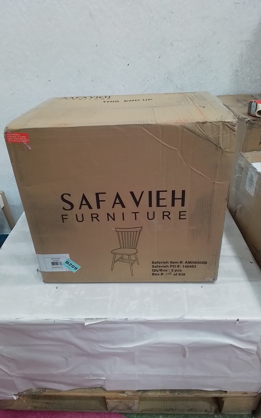 Safavieh PARKER SPINDEL SIDE CHAIR, Reduced Price 2172736857 AMH8500B