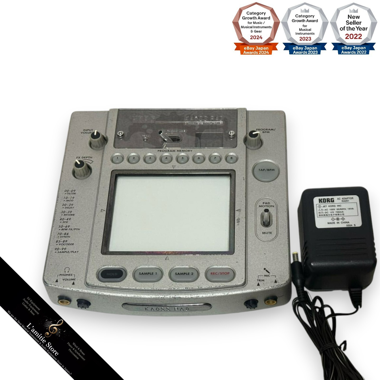 Korg KP-2 Kaoss Pad Dynamic Effect Sampler Japan KP2 Musical Instrument Digital