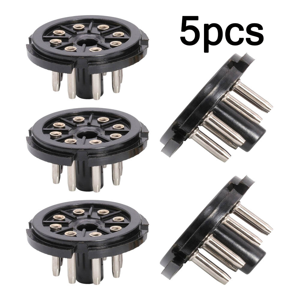 USA 5Pcs 8Pin Octal Bakelite Tube Base Socket Saver Adapter for EL34 EL34 6N8P