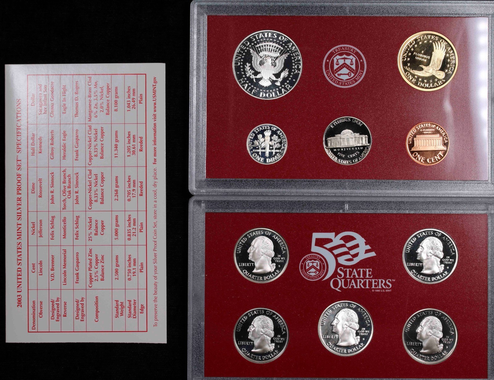 2003 U.S Mint Silver Proof Set #B339