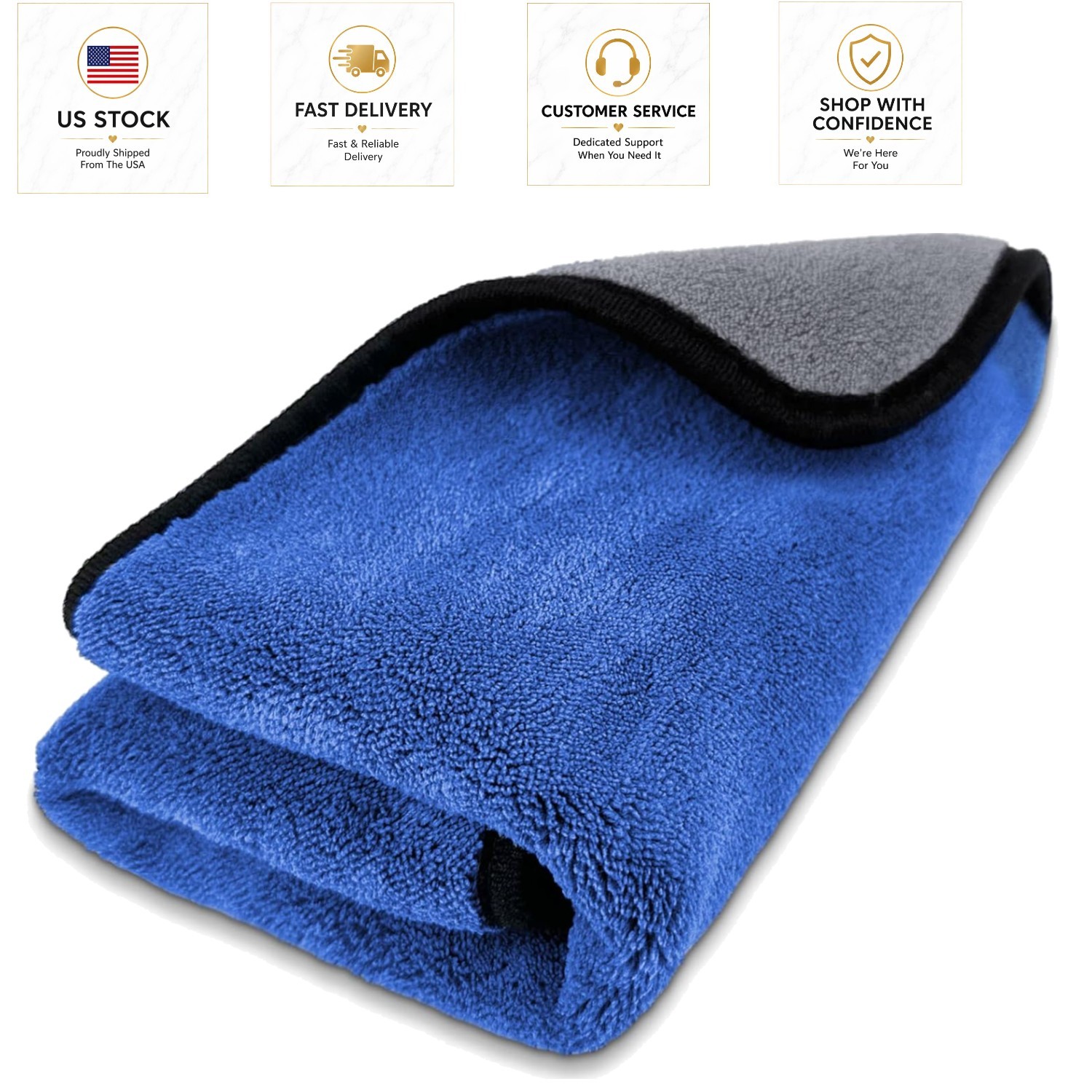 Car Cleaning Microfiber Towel, Super Absorbent 500 GSM, 35 x 24 Inch - Pack of 1