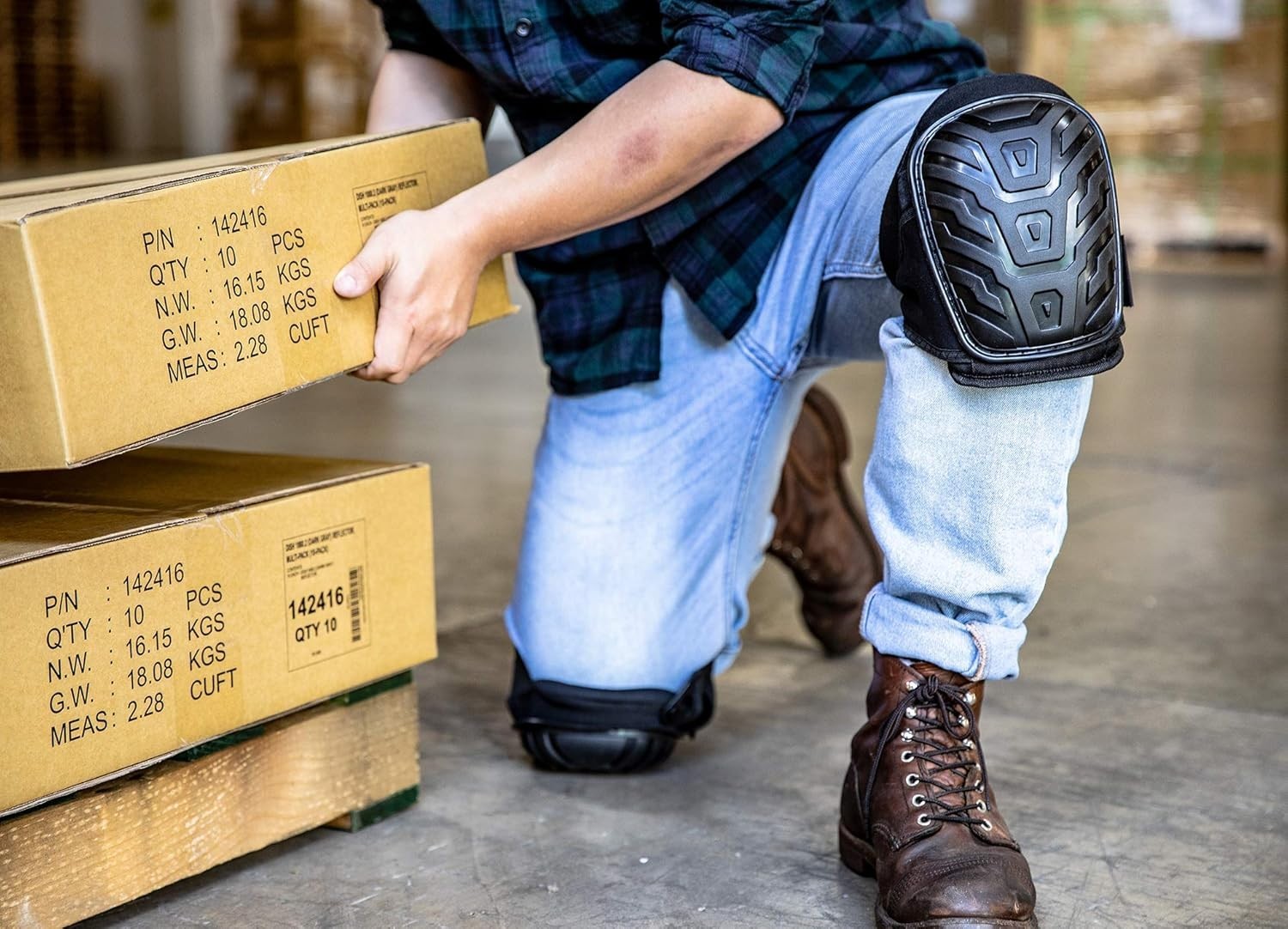 Adjustable Ergonomic Knee Pads for Construction & Gardening - Safe & Comfortable