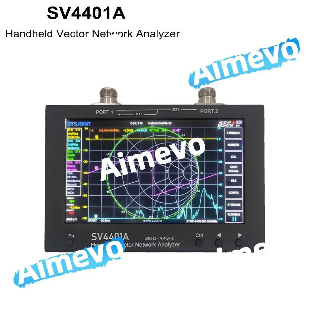SV4401A 50KHz-4.4GHz VNA Vector Network Analyzer 100DB Dynamic 7 Inch Touch LCD*