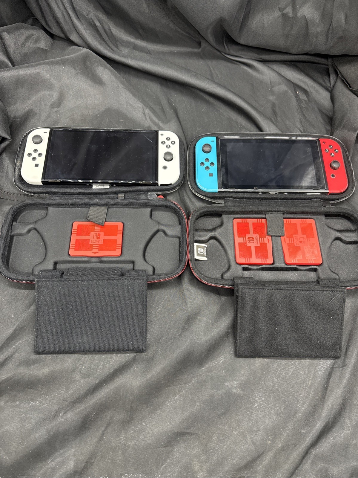 (2) Nintendo Switch Consoles HEG-001 / HAC-001 With Cases & Games *Read*