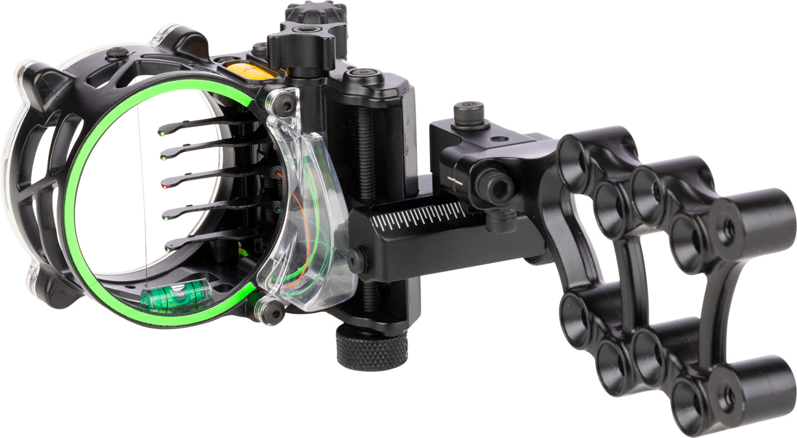 NEW TROPHY RIDGE STACKED 5 PIN SIGHT, RIGHTHAND, BEAR ARCHERY #AS905STK