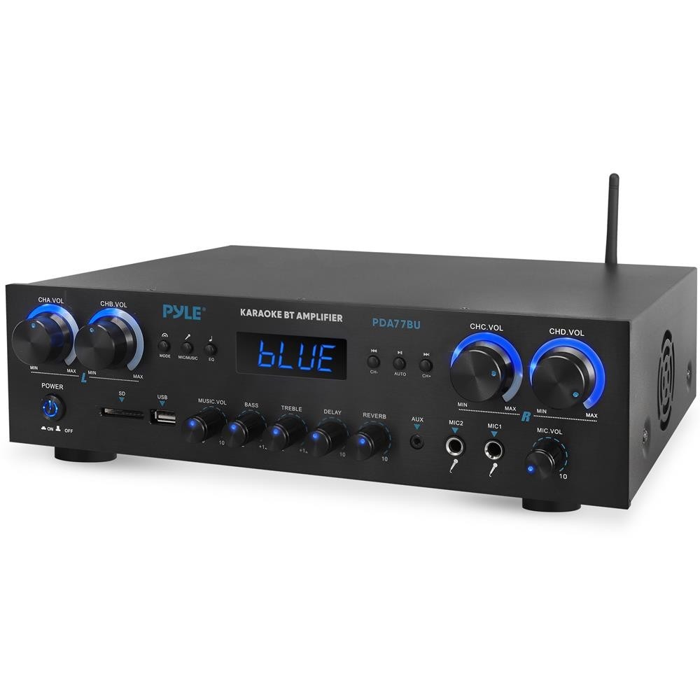Pyle Compact Home Theater Amplifier Stereo Receiver w/ Bluetooth (500 Watt RMS)