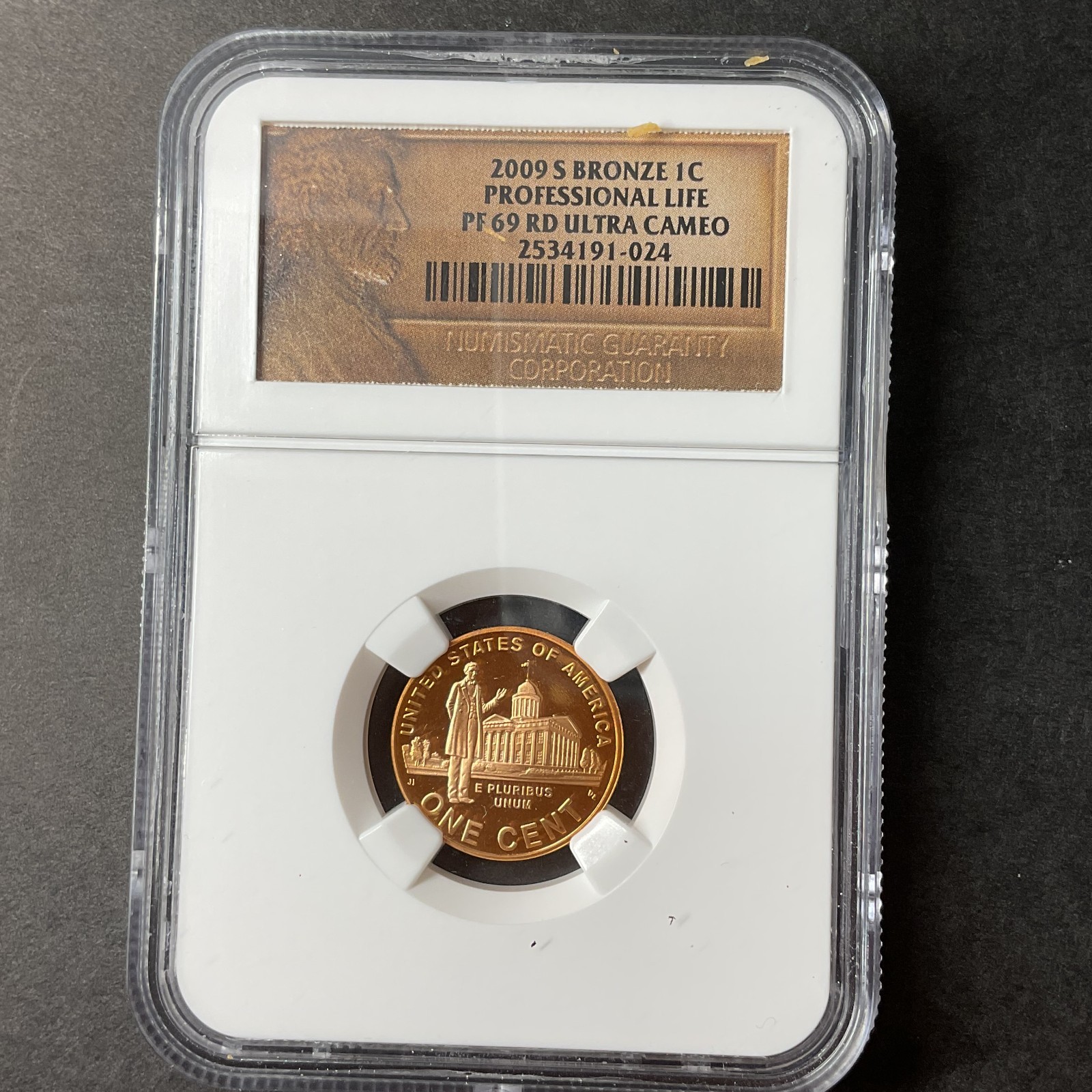 2009 S Lincoln One Cent USA NGC PF 69 RD Professional Life Bronze Ultra Cameo