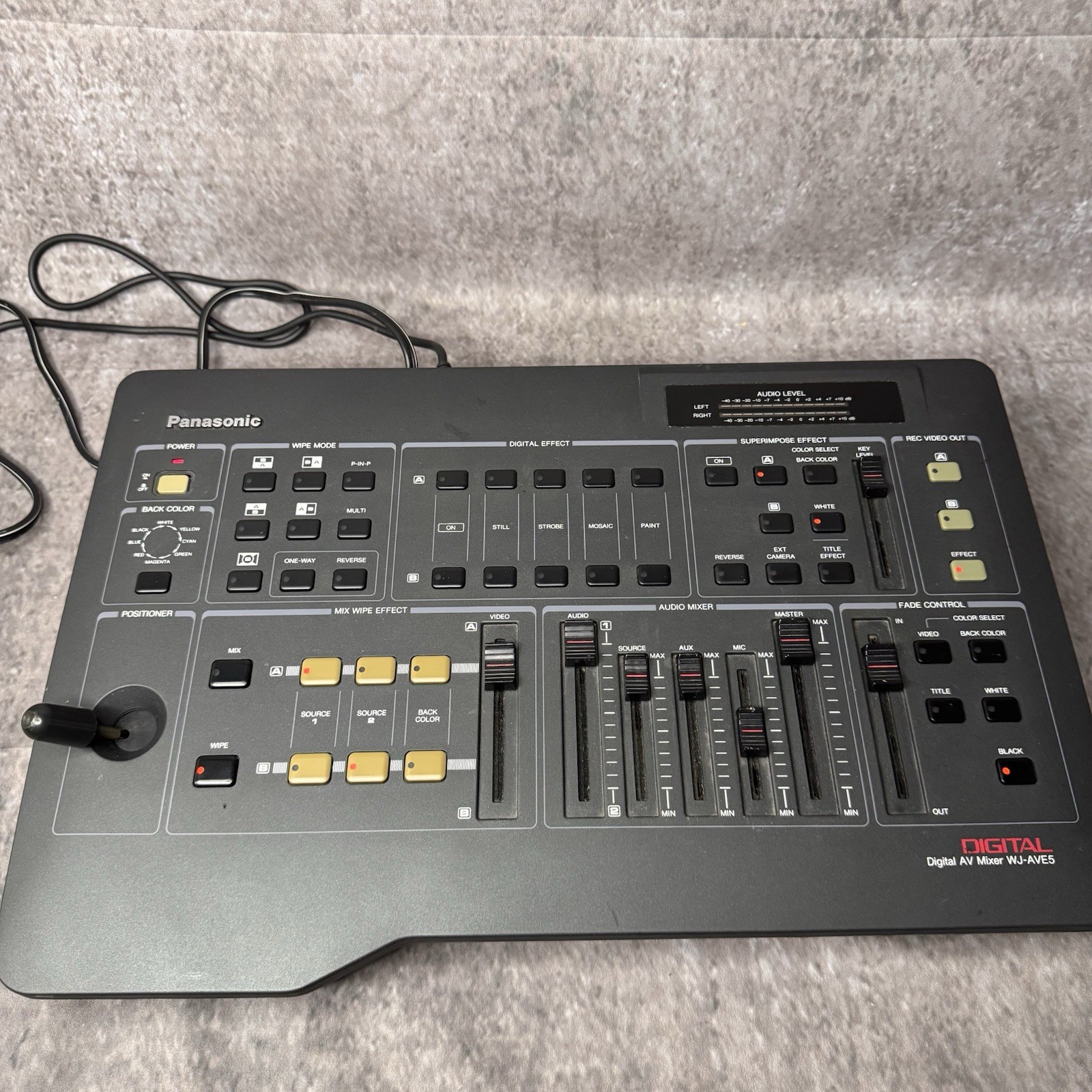 Panasonic Digital AV Mixer WJ-AVE5 Japan Vintage Video Editing