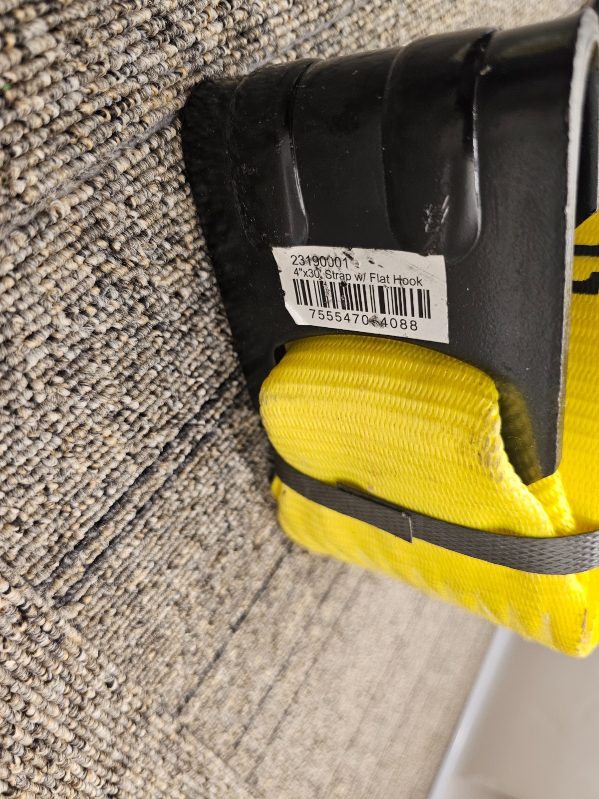 J. J. Keller 23190001 Standard Winch Strap Flat Hook Polyester 4" x 30"
