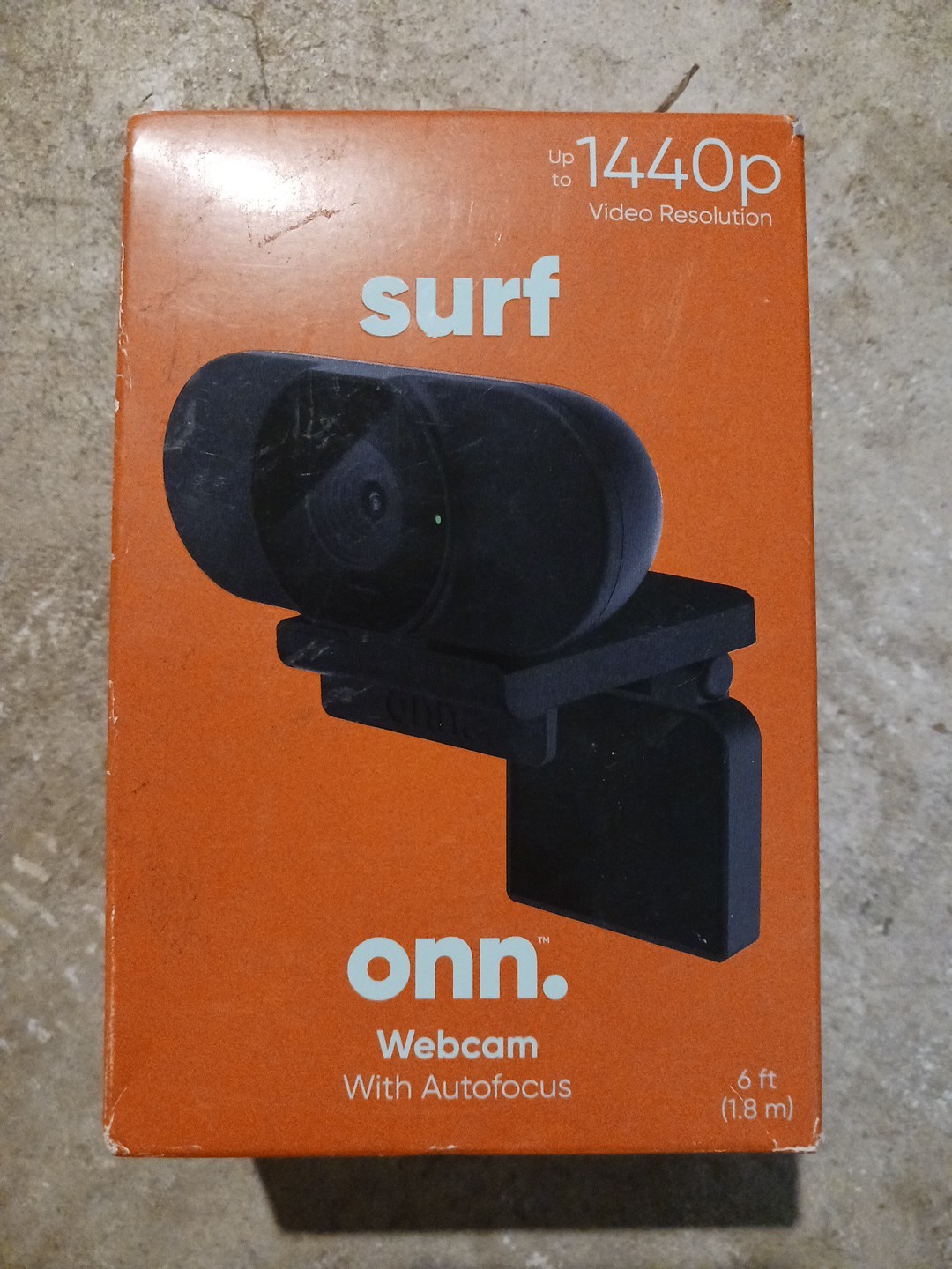 Surf Onn Webcam with Ring Light 1440p Resolution Microphone NEW !
