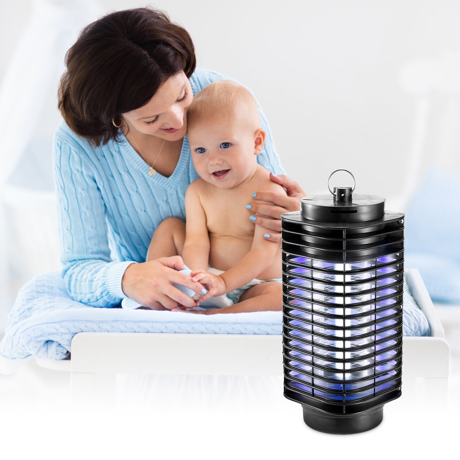 Electric Mosquito Fly Bug Insect Killer Zapper Light UV LED Trap Pest Control
