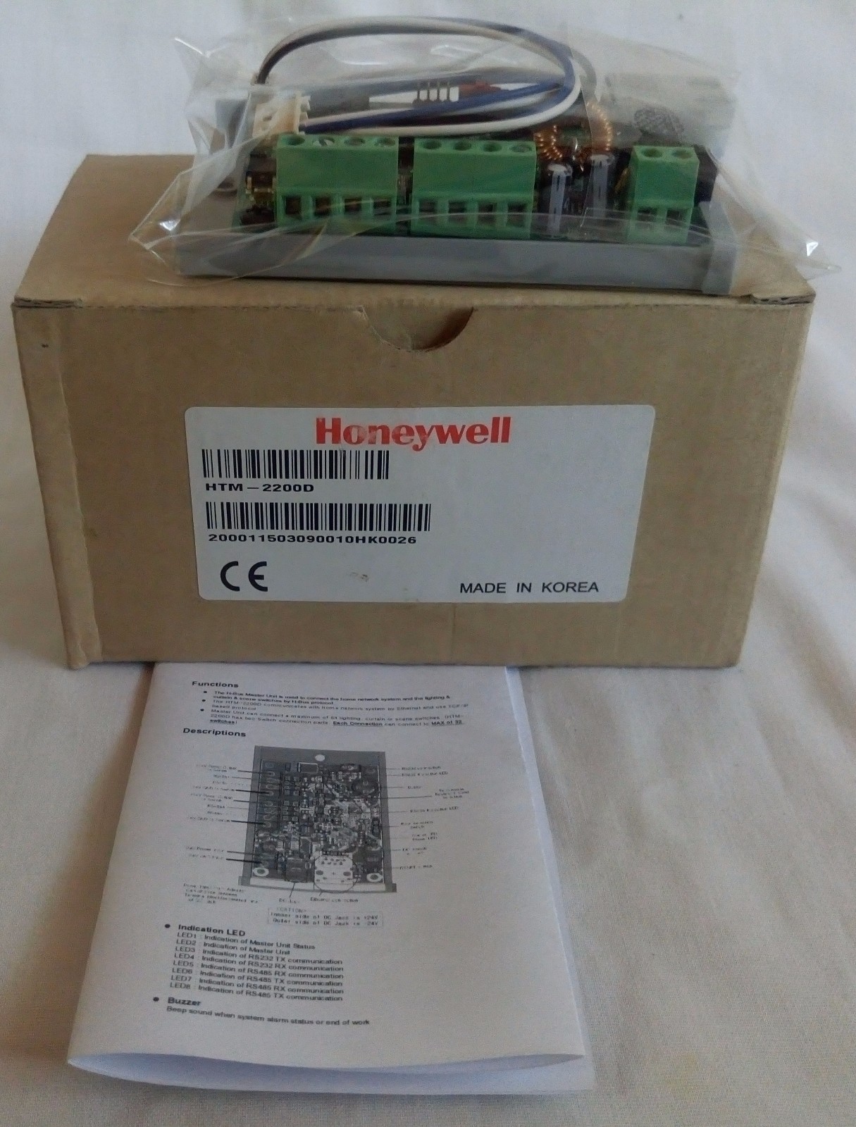 Honeywell HTM-2200D H-BUS MASTER UNIT (TCP/IP)