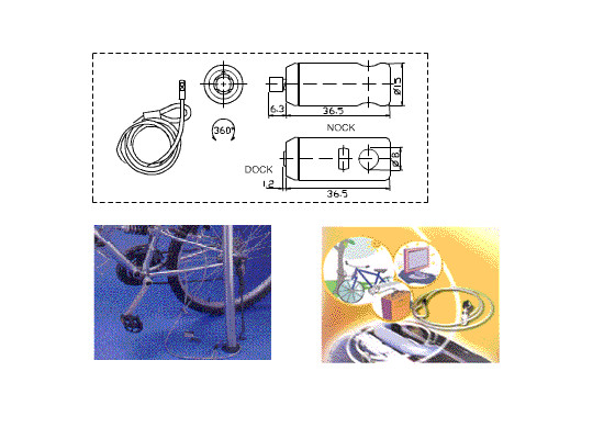 40PCS Adjustable Loop Cable Lock Ice Chest Yeti Computer Projector w/anchor set