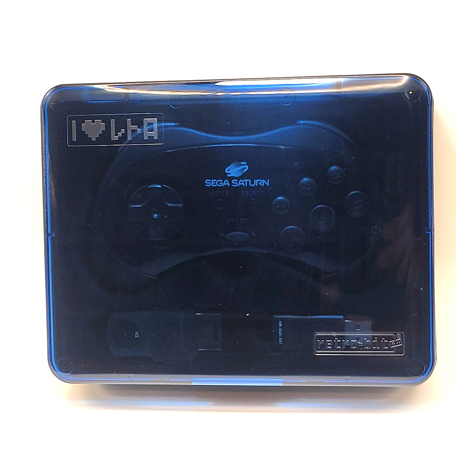 Retro-Bit 2.4GHz V2 Wireless Controller 8-Button Sega Saturn, Genesis Mini Black