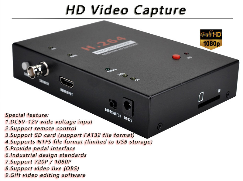 1080P SDI/HDMI Endoscopy Video Recorder for Medical Surgery - HD Capture