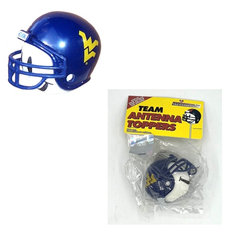 WEST VIRGINIA MOUNTAINEERS 2" HELMET PENCIL CAKE ANTENNA TOPPER FREE SHIP