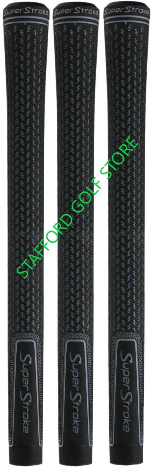 Super Stroke Crossline 2.0 Golf Club Grips Black Gray Standard Midsize Jumbo