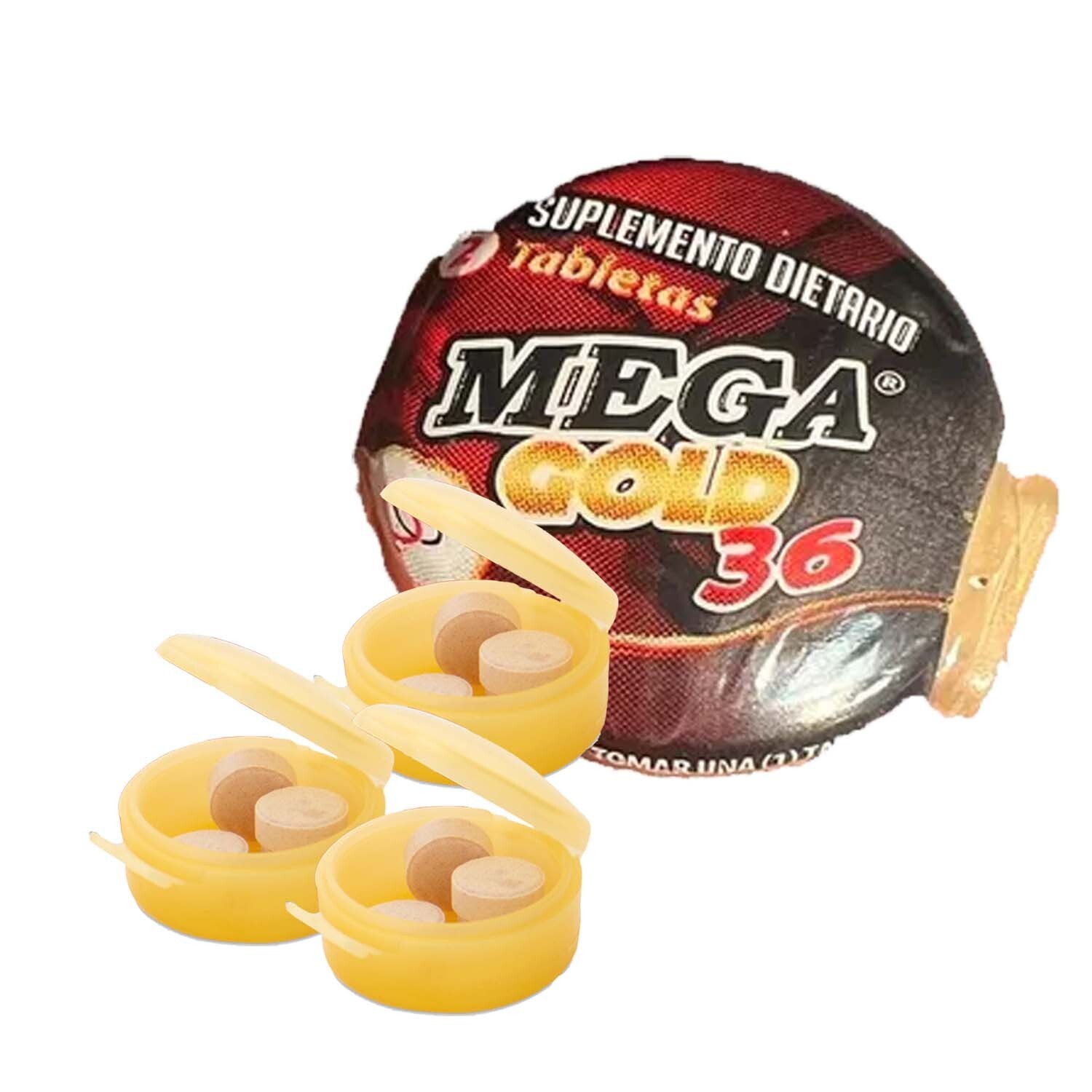 Mega Gold 36 - 20 Pills Extra Men Sexual Powers Bed Bull Booster For Men