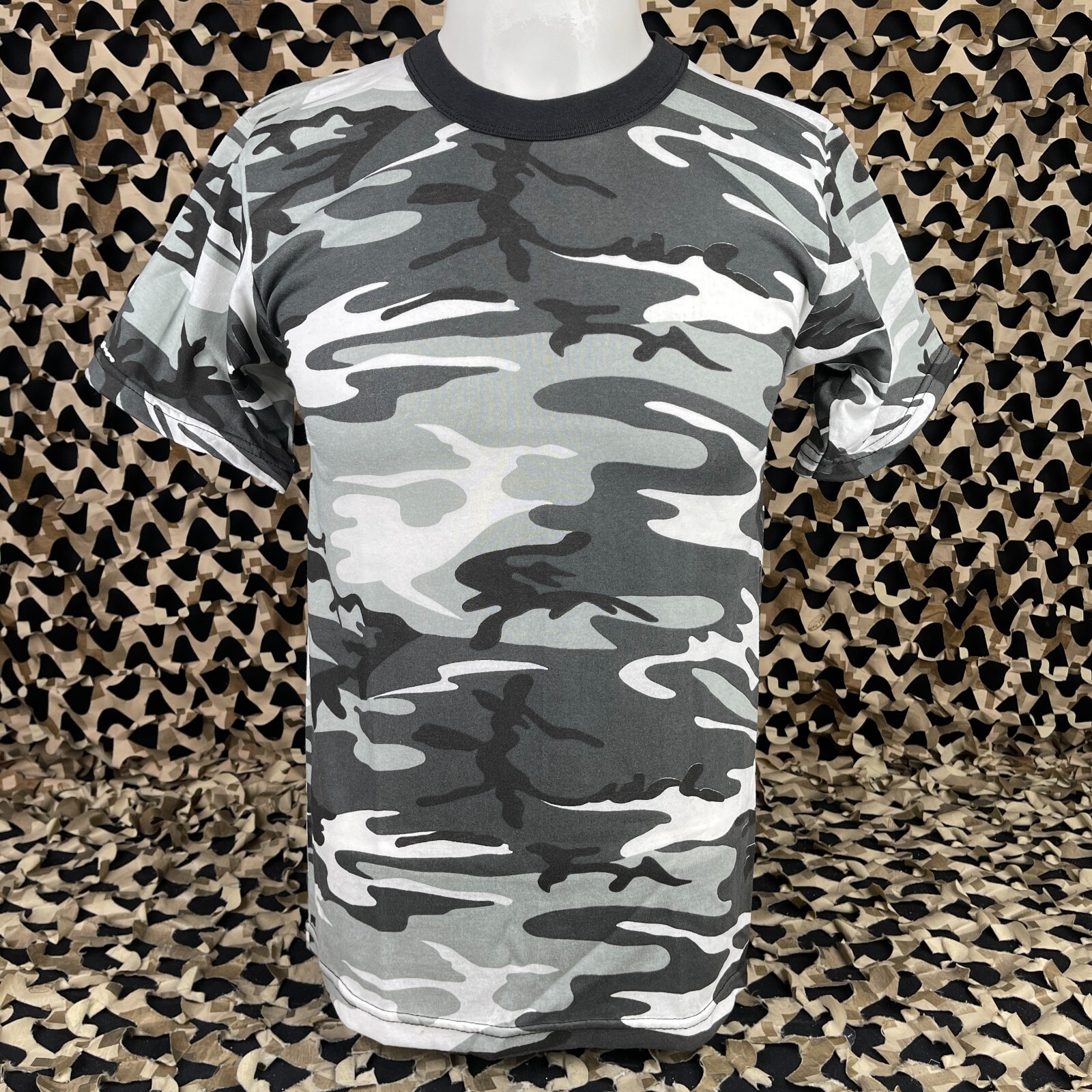 NEW Rothco Youth Short Sleeve T-Shirt - Urban Camo - Youth X-Large