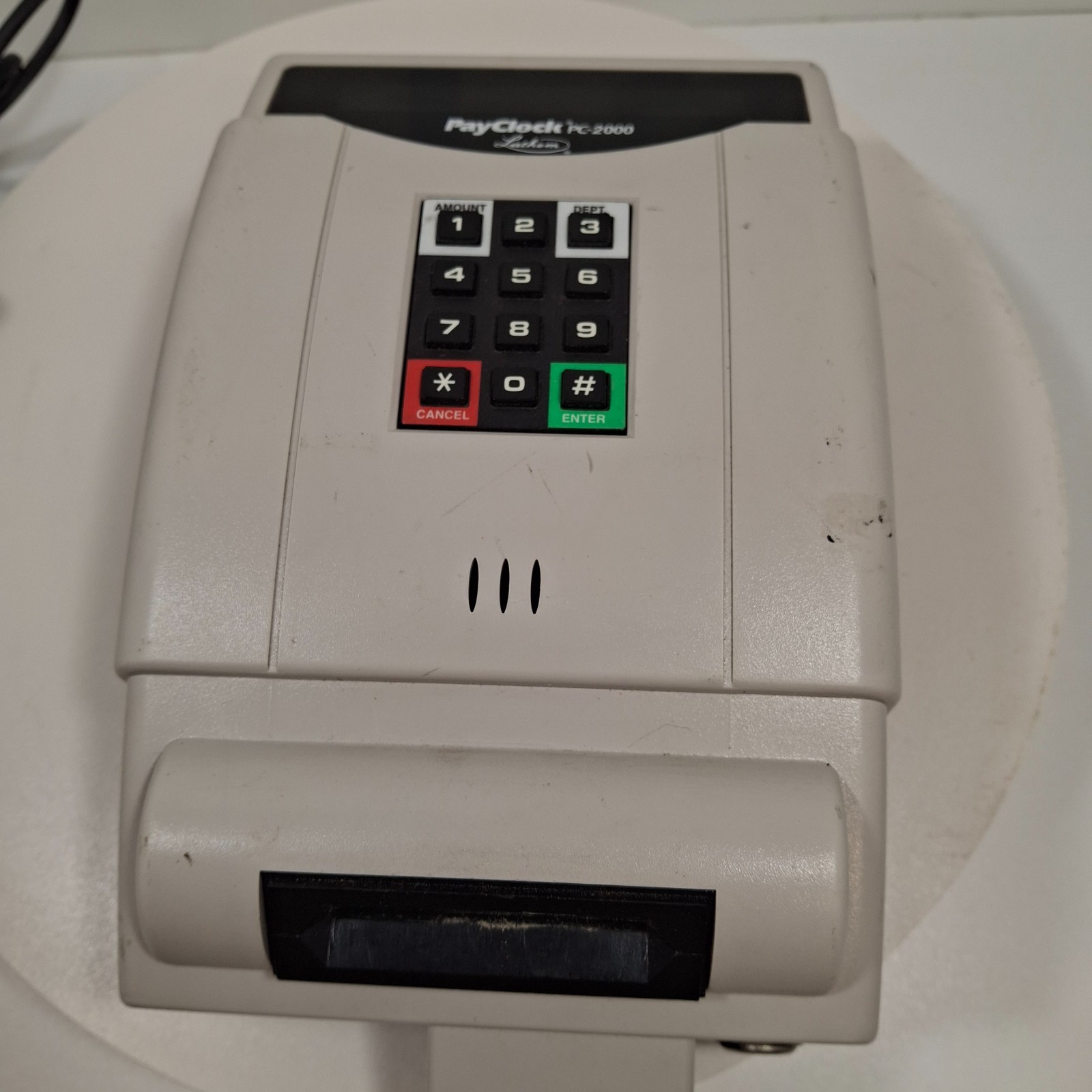 Lathem PayClock PC-2000 Time Clock System – Legacy Payroll Terminal Tested