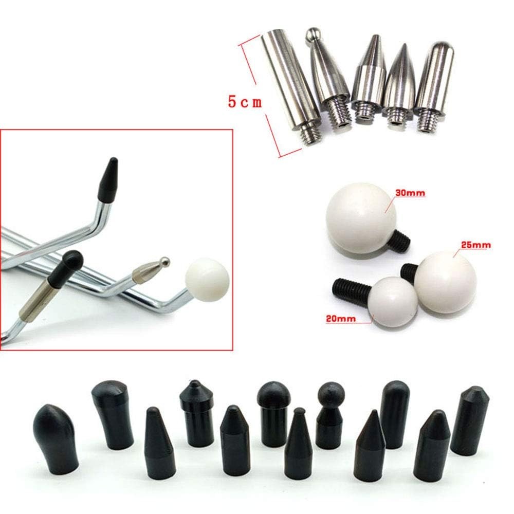 6 Pcs Paintless Dent Repair Tools Kit Car Body Ding Removal Rods Down Pen