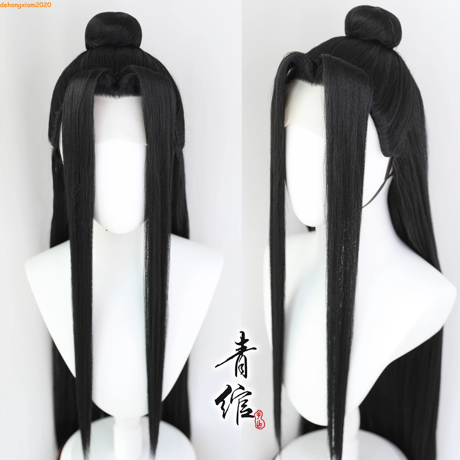 Mo Dao Zu Shi 魔道祖师Grand master of Demonic Cosplay Wig Lan Wangji Black Long Hair