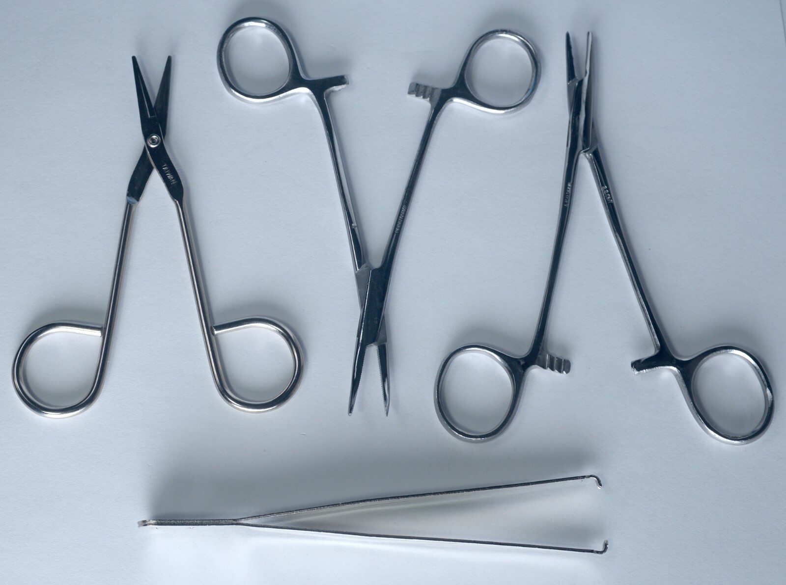 busse #757 Tool Kit 5" Forceps Needle Holder Mosquito Hemostat Scissors
