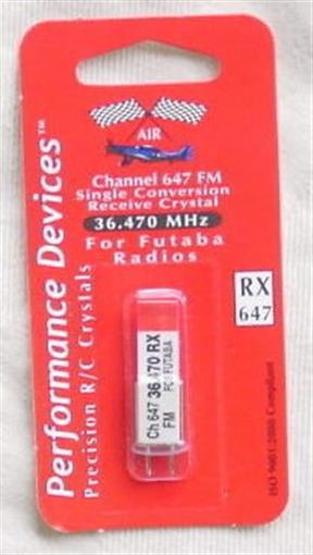 Futaba 36Mhz Channel 647 (36.470) FM Receiver Crystal