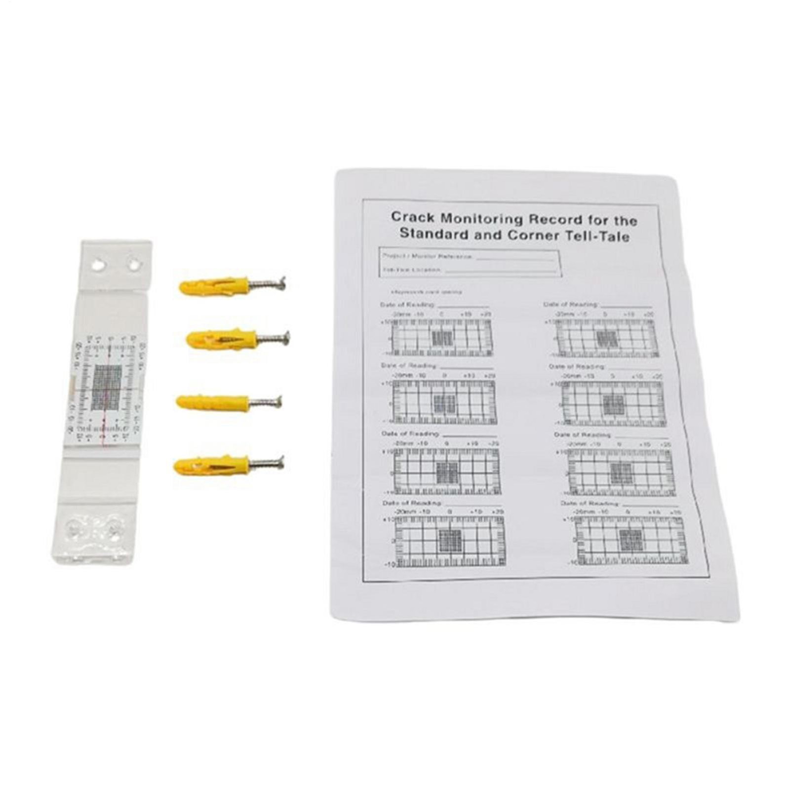 Crack Monitor Precise Read Measurement Grid Concrete Crack Monitoring Record