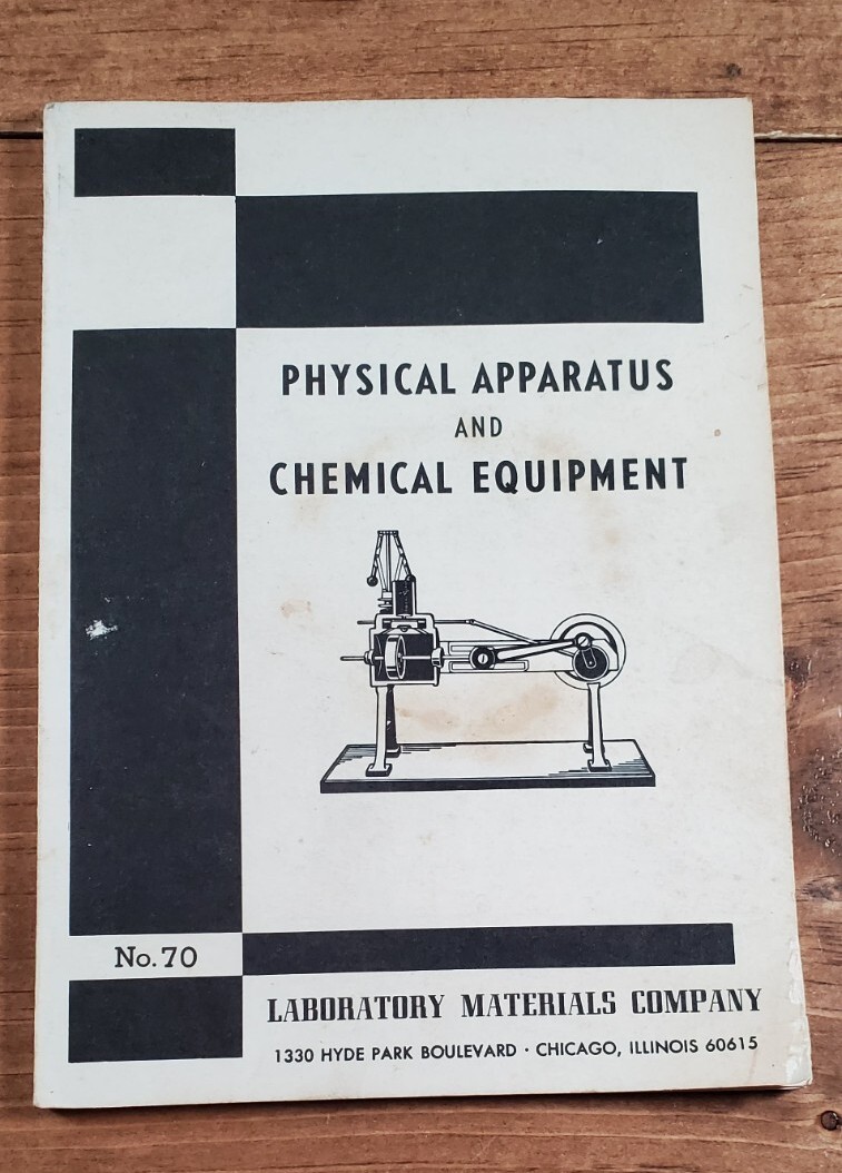 Vintage Physical Apparatus And Chemical Equipment Catalog Chicago No 70 5th Ed.