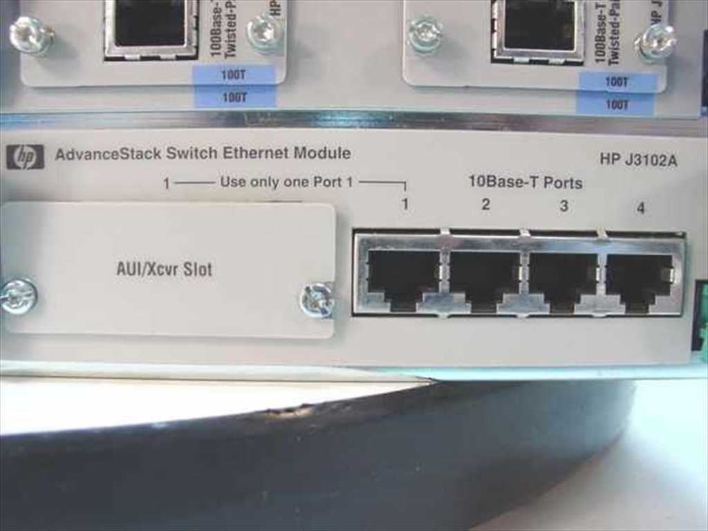 HP J3100A AdvanceStack Switch 2000 J3191A J3102A J3109A J3136A Modules