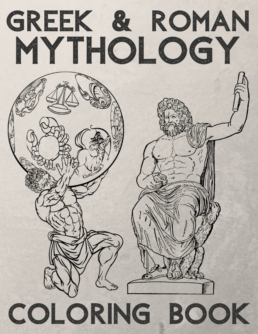 Greek & Roman Mythology Coloring Book: Ancient Greece and Rome - Gods, Goddesses