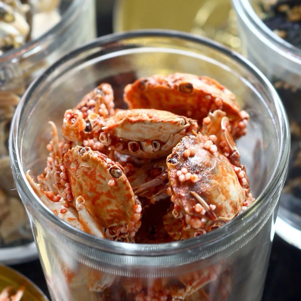 Japanese Snack Crab Crispy Fried Hot Spicy Fish Eggs Mentaiko Food SEIJO 70g