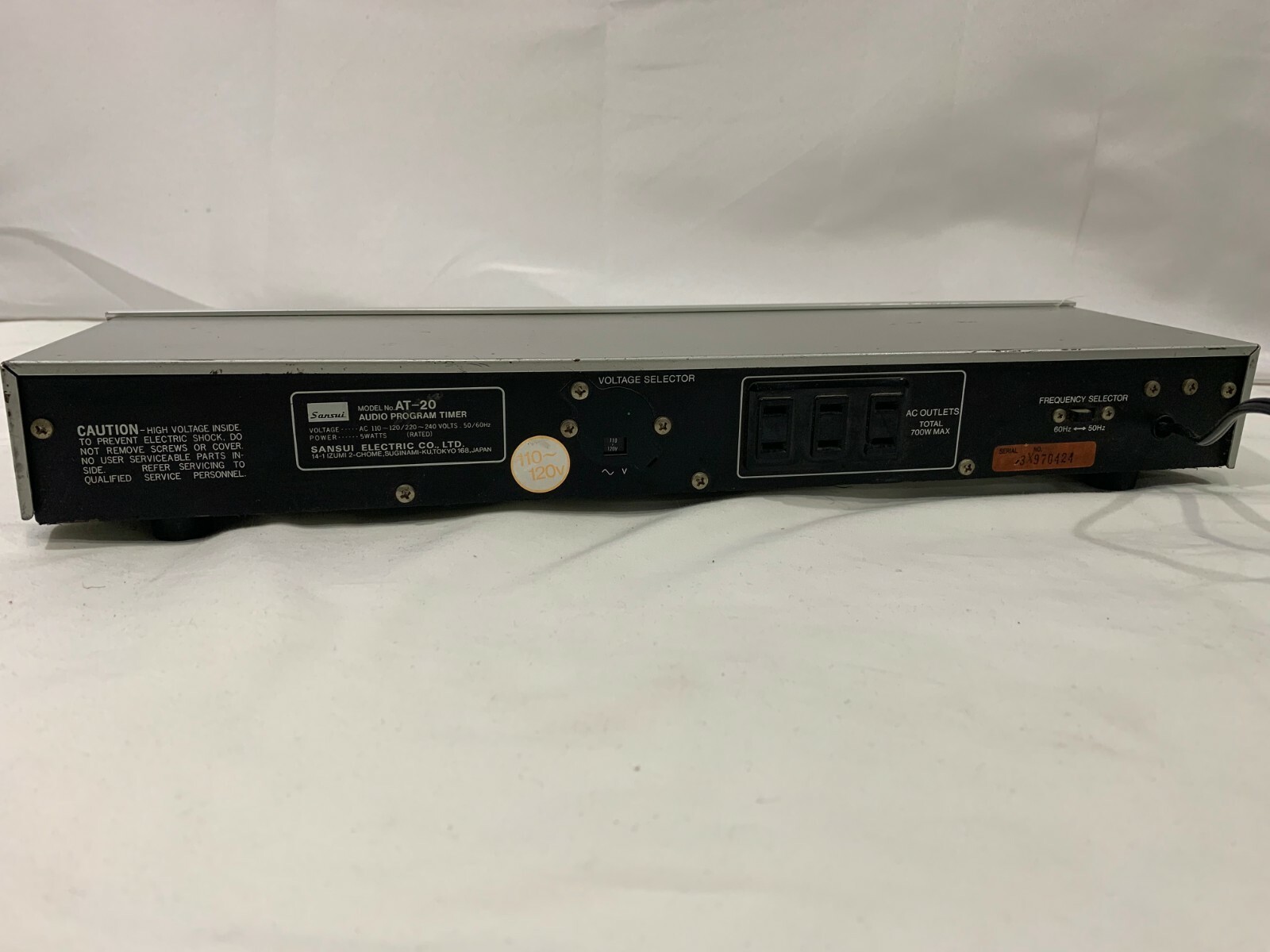 Sansui Audio Program Timer Model AT-20 T5